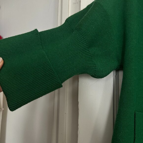 Orfeo Paris Green Sweater Coat - Brand New!! (One Size fits all) - Picture 8 of 9